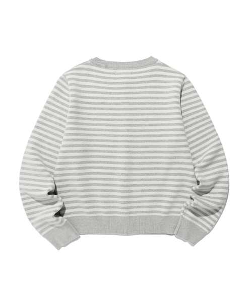 DOT STRIPE вязаный CARDIGAN серый( CODE0 642A)