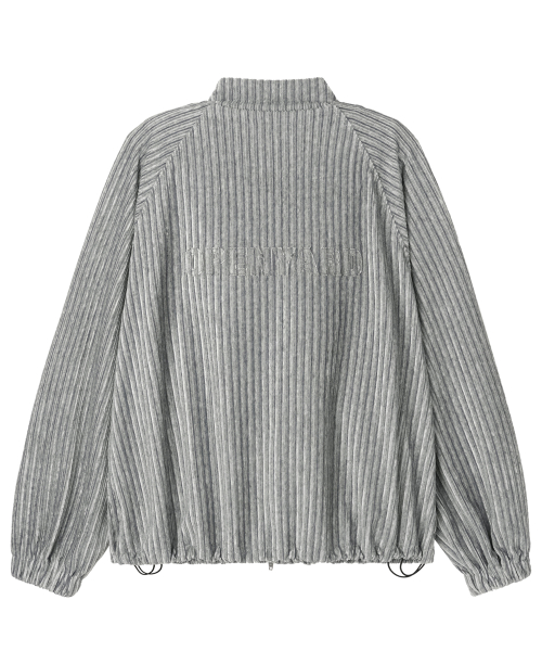STRIPED VELOUR ZIP UP куртка - серый