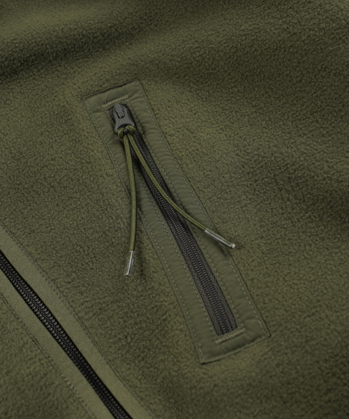 FLEECE ZIP UP куртка OLIVE