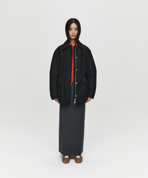 SNOW стеганый полевая куртка (BLACK)