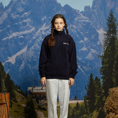 Hope and Fashion хаф-зипап футболка — Navy