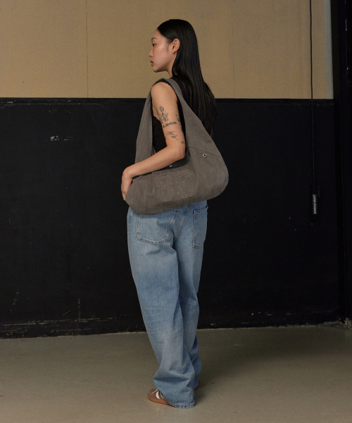 slub stripe baguette eco bag(PP)