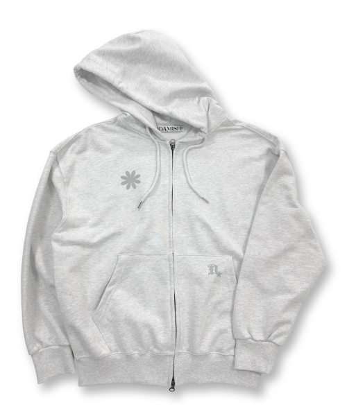 Symbol Logo Twoway худи Zip-up_Light серый
