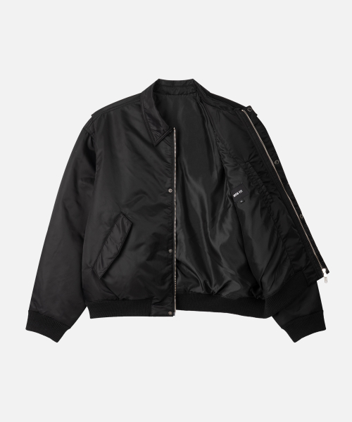 Укороченный бомбер с подкладкой [BLACK]