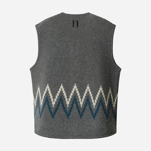 Вязаный жилет ковичан (MELANGE GREY STANDARD)