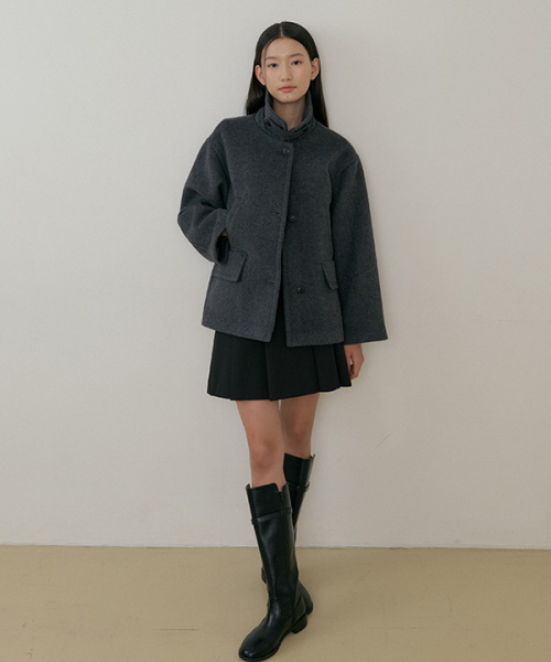 standard шерстяной half coat-charoal