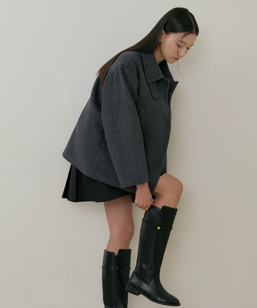 standard шерстяной half coat-charoal
