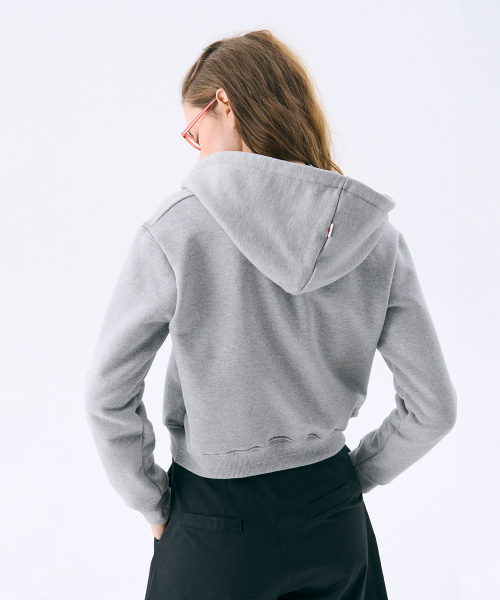 Mini Hood Zip-up_Grey (Мини-худи на молнии_Grey)