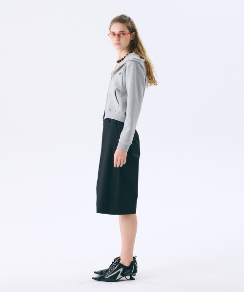 Mini Hood Zip-up_Grey (Мини-худи на молнии_Grey)
