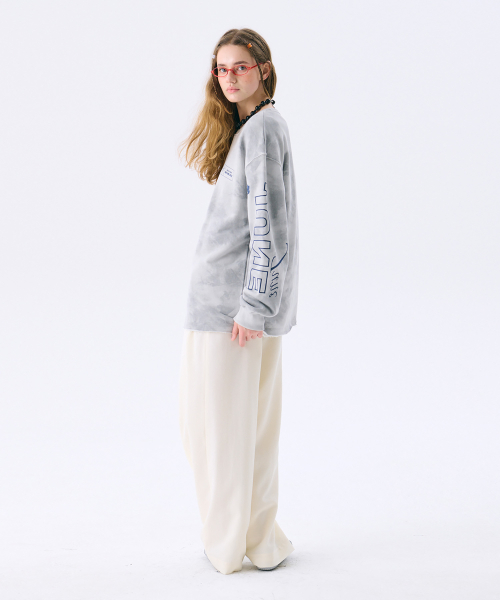 Washed Printed Sweat футболка — Grey