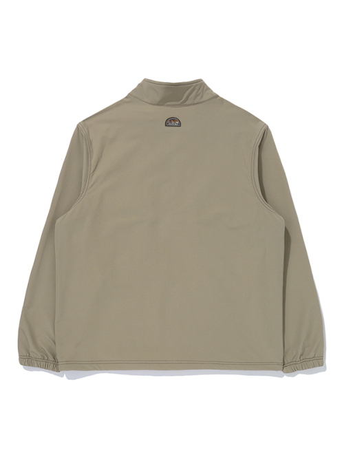 Анорак M с контрастной строчкой и накладными карманами_Dark Beige