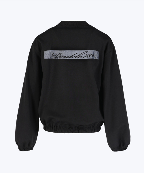 Спортивная куртка Double 789 с лентой на спине (Black)