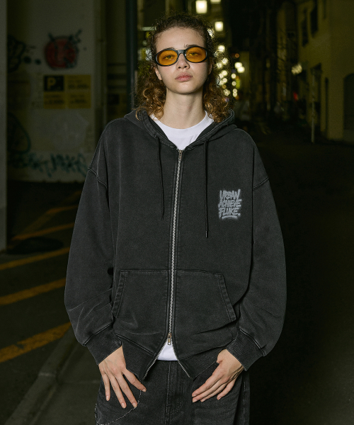 Худи на молнии оверсайз Achieve Flow Graffiti Dark Gray FZT1035-Z