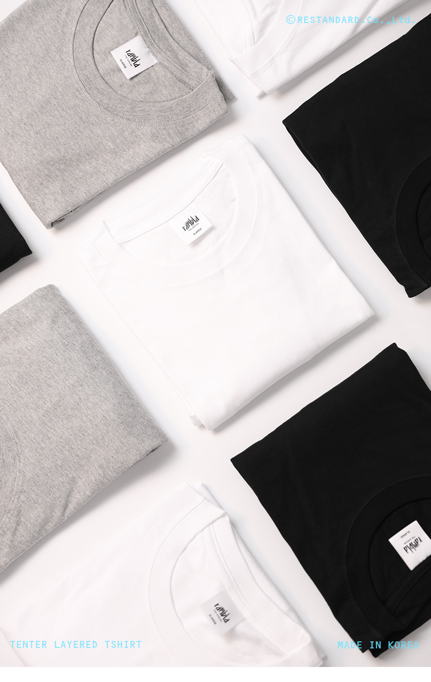 화이트, 멜란지, 블랙에 반듯한 상품의 컨셉사진