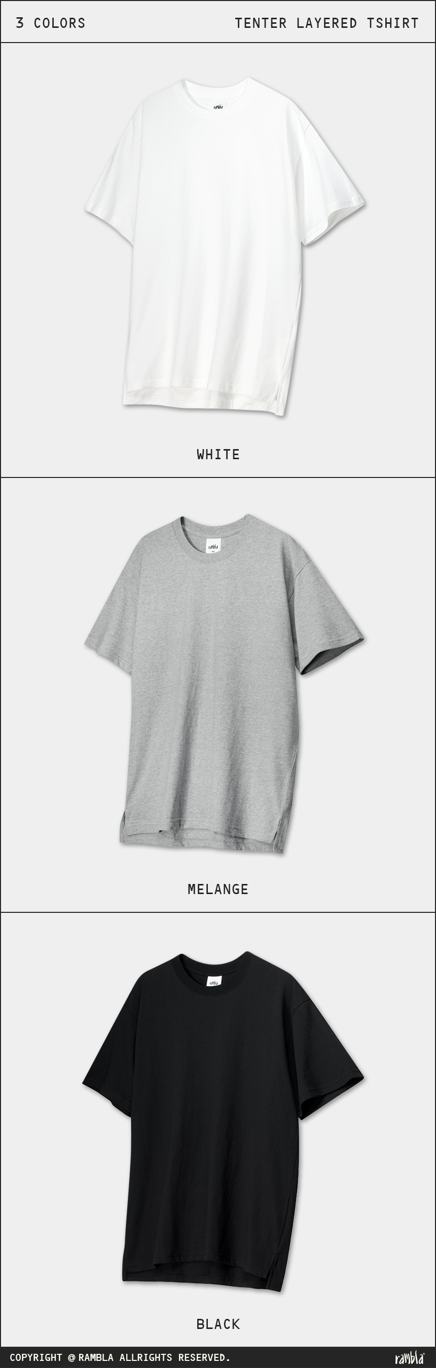 화이트, 멜란지, 블랙 총3가지 다양한 컬러옵션 중 화이트 컬러