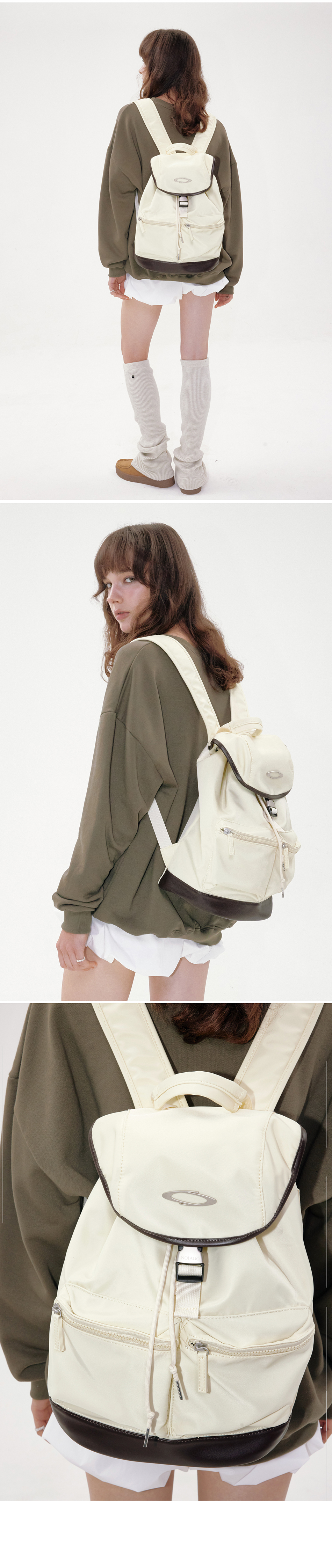 MINIMAL FLAP BACKPACK - 3 COLORS BROWN