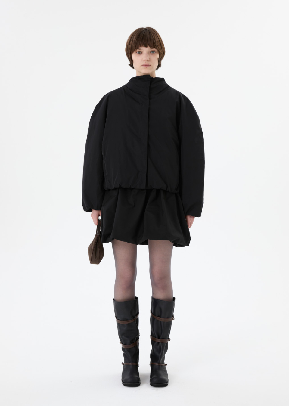 AMOMENTO TAFFETA PADDED RAGLAN SHORTアウター TAFFETA PADDED RAGLAN SH