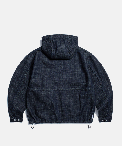 Kaihara денимовый Ray Parka Dark Indigo