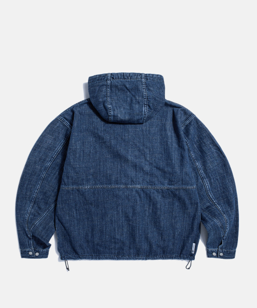 [JPN Fabric] Kaihara денимовый Ray Parka Mid Indigo