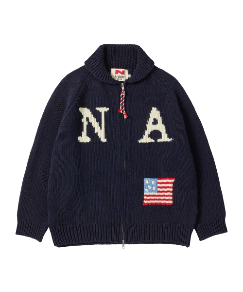 Вязаный винтажный джемпер ручной работы Navy