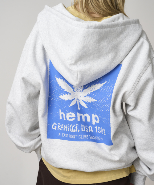 Худи на молнии HEMP Heather Ash