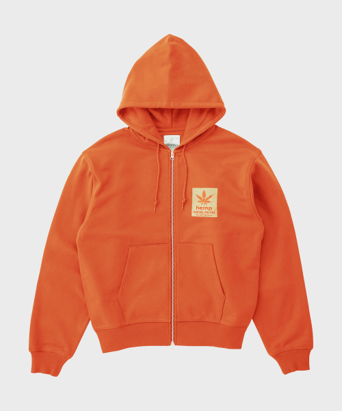 Худи на молнии HEMP Burnt Orange