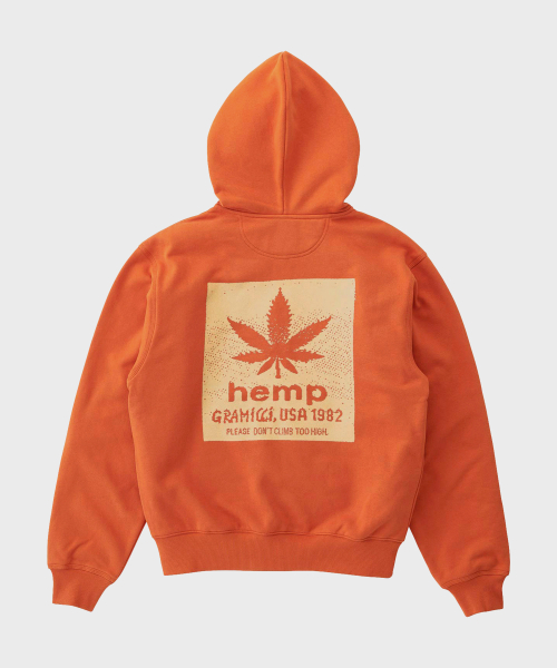 Худи на молнии HEMP Burnt Orange