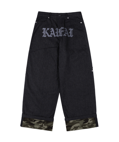 Джинсы с подворотами camo (Black) K25ZC178