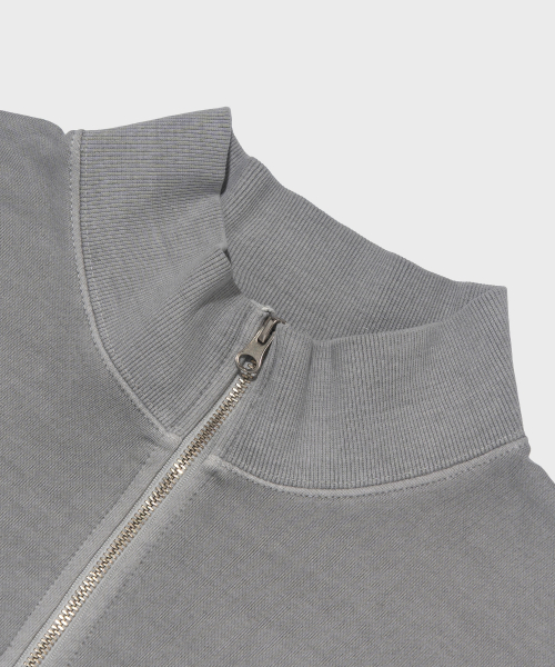 Ретро пигментная куртка с высоким воротником (Grey)