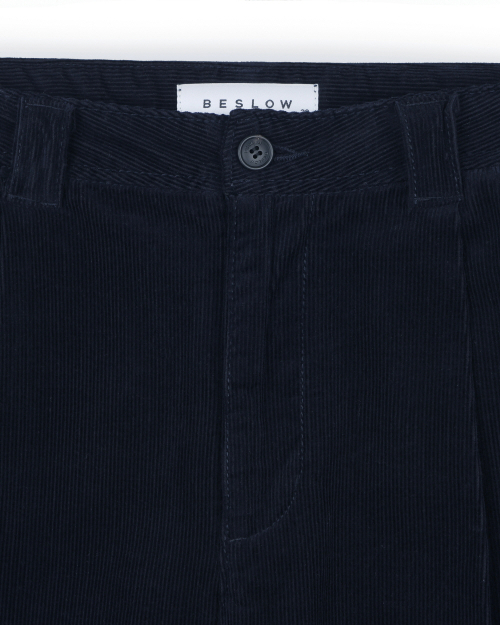 CORDUROY TWO TUCK брюки NAVY