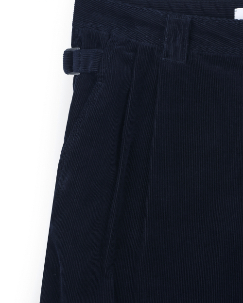 CORDUROY TWO TUCK брюки NAVY