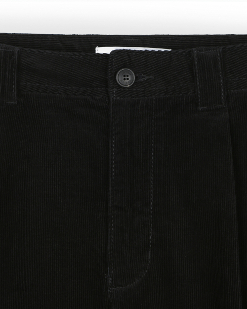 CORDUROY TWO TUCK брюки черный