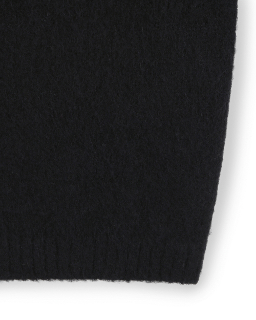 [X]BRUSHED V NECK SHORT CARDIGAN BLACK