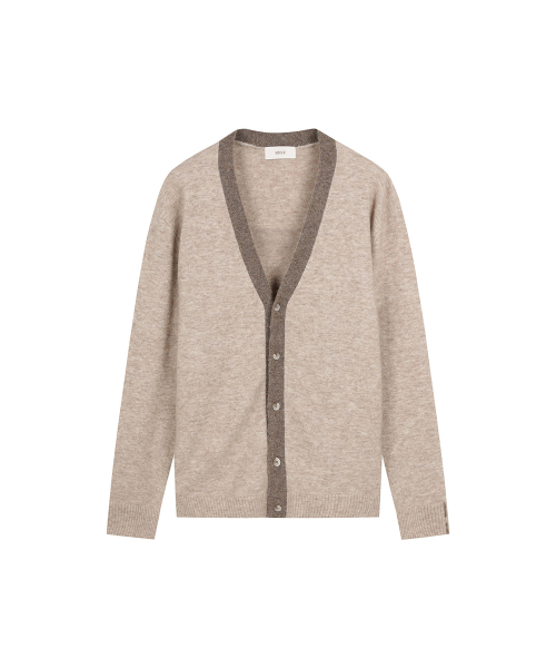 Alpaca color block cardigan