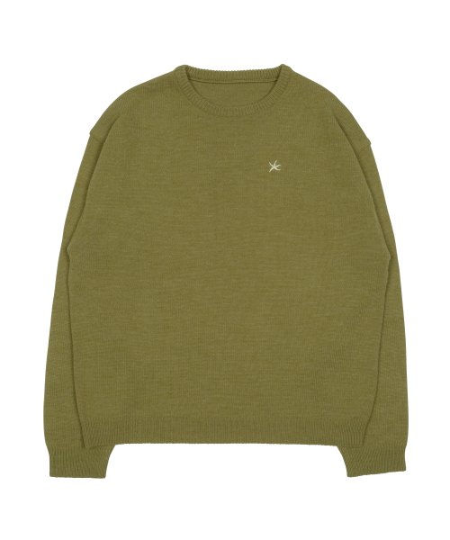 TCM starfish mini logo knit (olive)