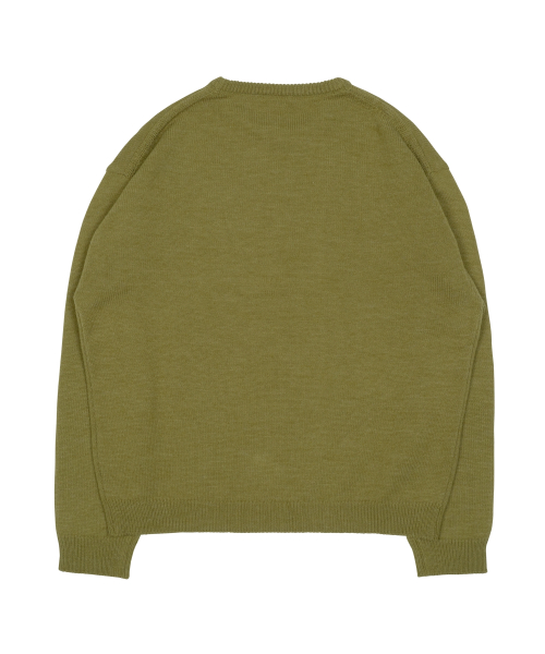 TCM starfish mini logo knit (olive)