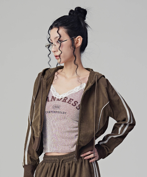 Bliss Crop Hood Zip-up_5Colors