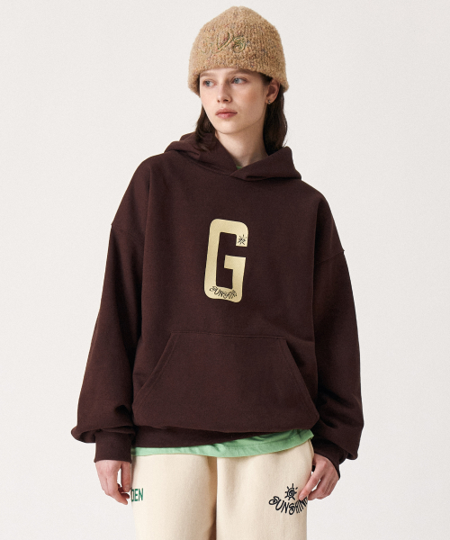 G-logo hoodie_Brown