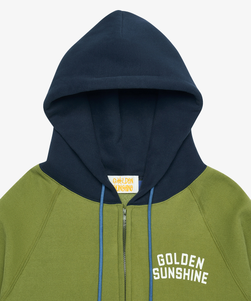 Sunshine zip-up hoodie_Olive green