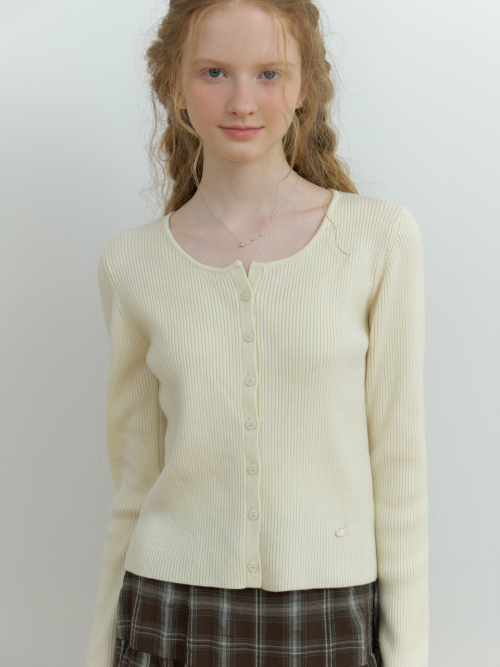 Loe wool cardigan (ivory)