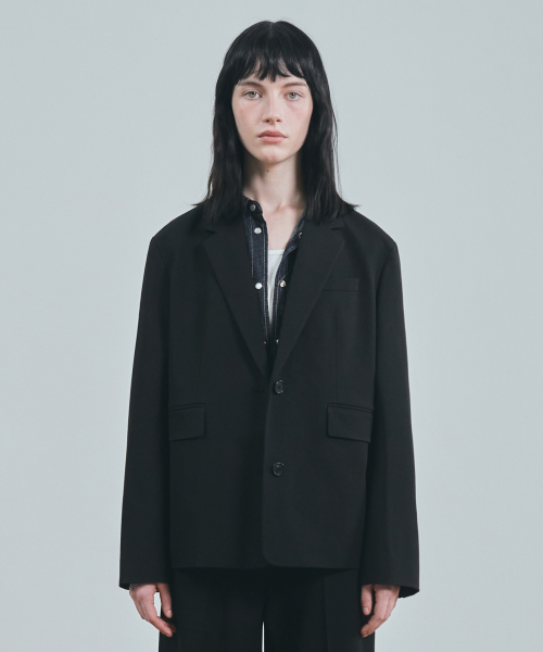 back slit blazer(womens) black