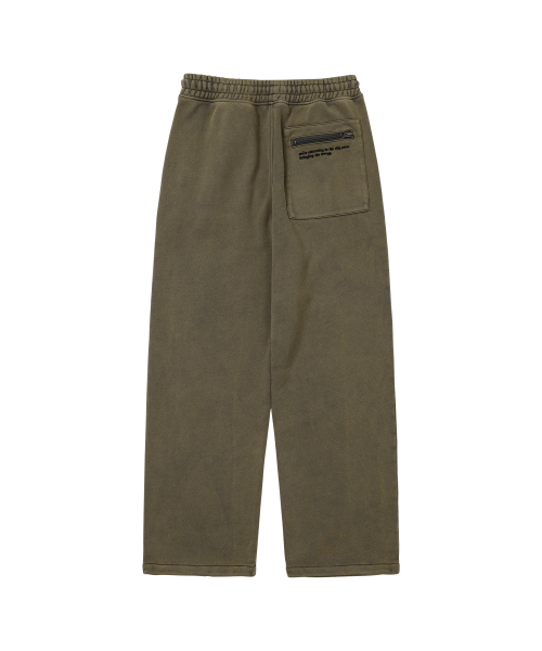 Message Sweat Pants Ash Khaki
