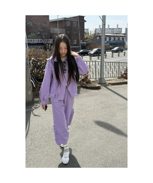Frill Colored Jersey Jumper (violet)_LAUAX25110VLT