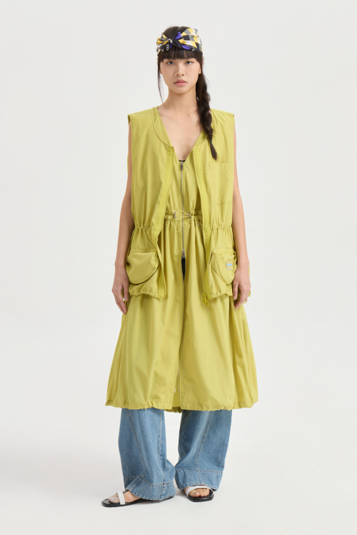 Volume Pocket Zip Up Vest (olive) LFVAM25500OLV