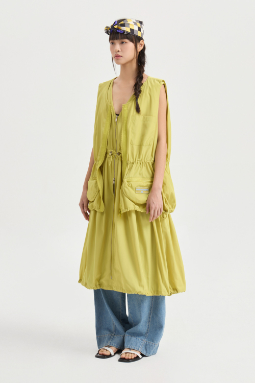 Volume Pocket Zip Up Vest (olive) LFVAM25500OLV