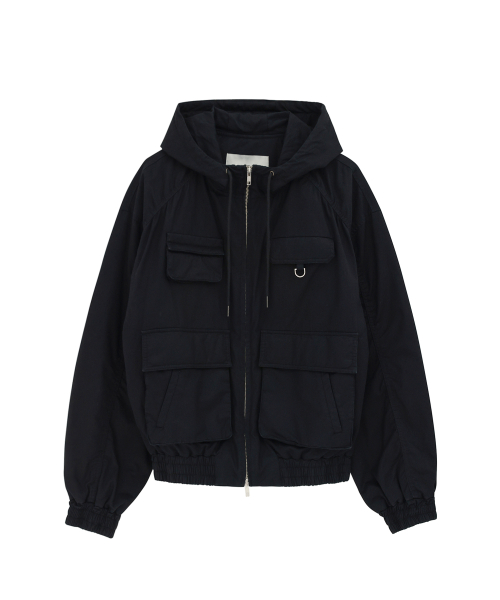 COTTON POCKET FIELD JACKET_чёрный