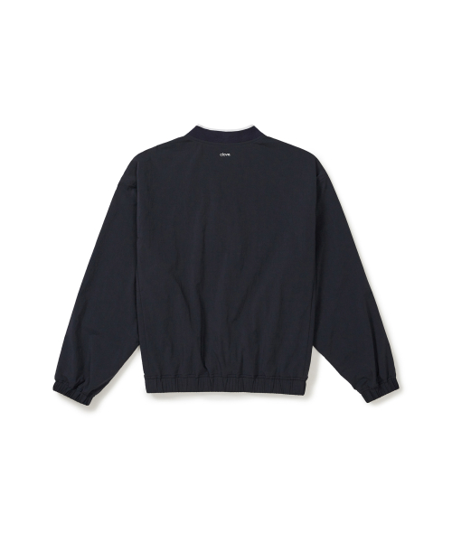 [25FW clove] Half-Zip Woven Pullover (Navy)
