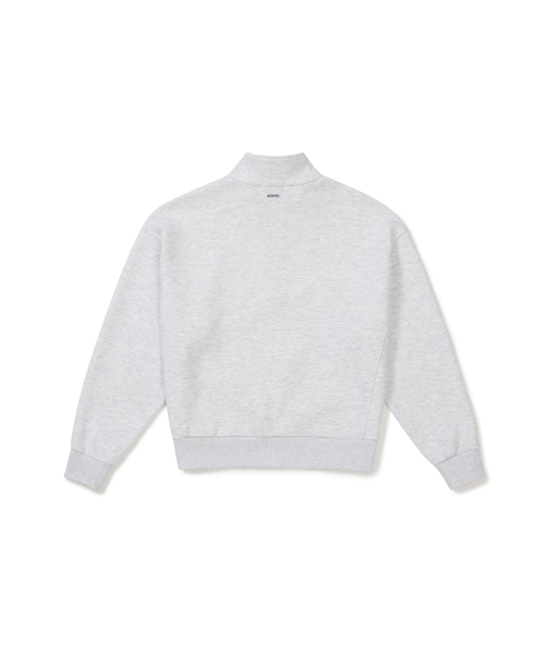 [25FW clove] Soft Half-Zip Sweatshirt (Light Grey)