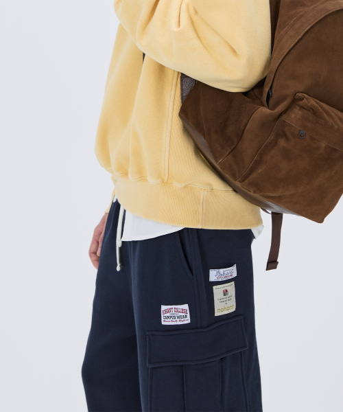 SWEAT UTILITY CARGO PANTS NAVY
