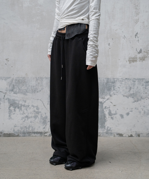 LOGO WIDE SWEAT PANTS